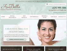 Tablet Screenshot of anabelladentistry.com